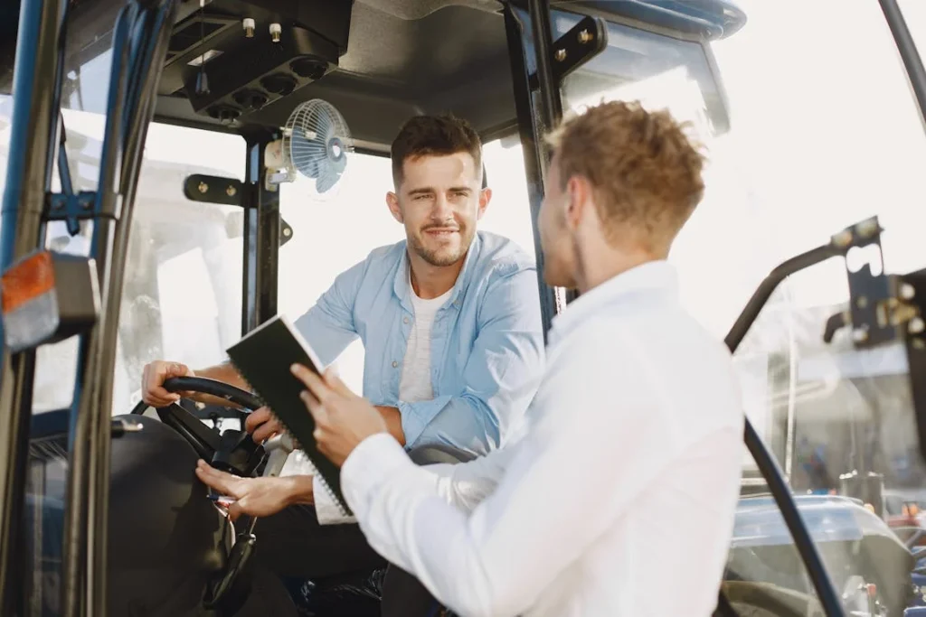 Two Men Discussing Custom Software Solutions